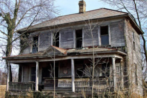 A deteriorating home