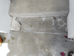 Steps with Foundation Cracking