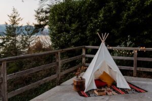 Tent in Yard